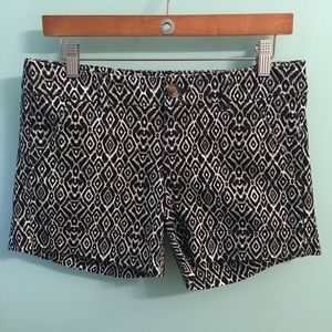 Black and White Tribal Shorts